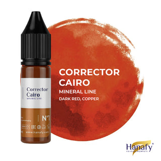 Cairo Corrector Mineral Pigment Dark Red Copper for Permanent Makeup from Hanafy
