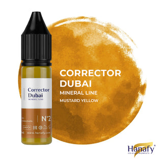 Dubai Corrector No. 2 Mineral pigment for correcting cool grey permanent makeup brows from Hanafy