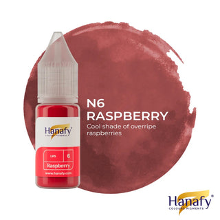 Hanafy n6 raspberry lip pigment for permanent makeup