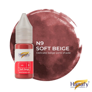 Hanafy n9 soft beige lip pigment for permanent makeup