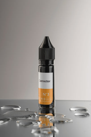Corrector No. 3 green pigment to correct warm orange healed permanent makeup from Hanafy