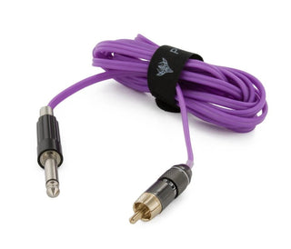 Polarized silicone ire purple RCA cord for tattoo machine